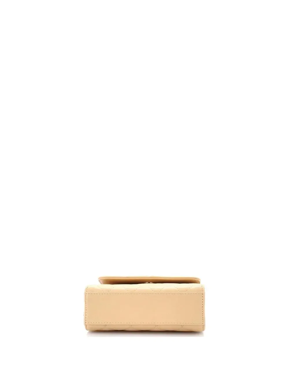 Chanel Logo And Pearl Top Handle Clutch #240073C49B